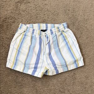 Forever 21 Multicolor Striped High Waist Shorts Size Medium